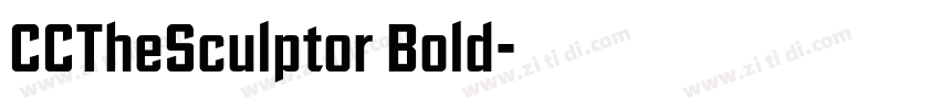 CCTheSculptor Bold字体转换